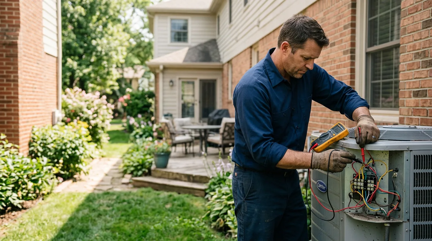 HVAC technician working near Topping, VA